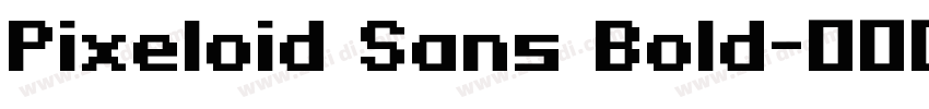 Pixeloid Sans Bold字体转换
